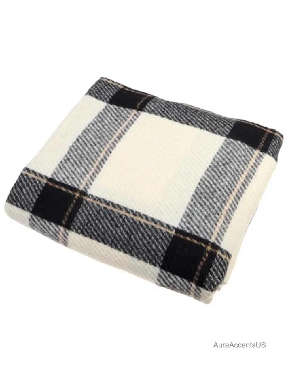 Plaid Cashmere Feel Oversized Shawl Wrap Scarf for Women - Fall Winter Blanket